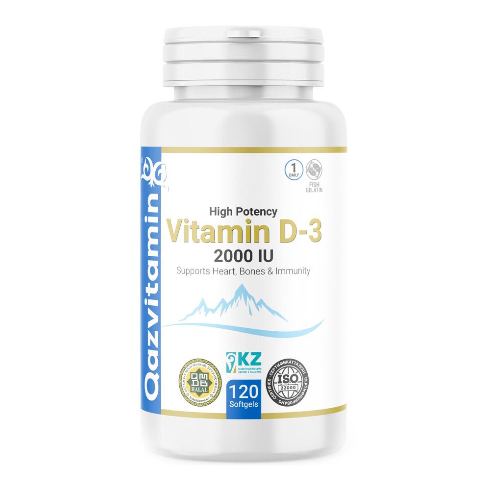 Qazvitamin D3 2000МЕ, 120 капсул