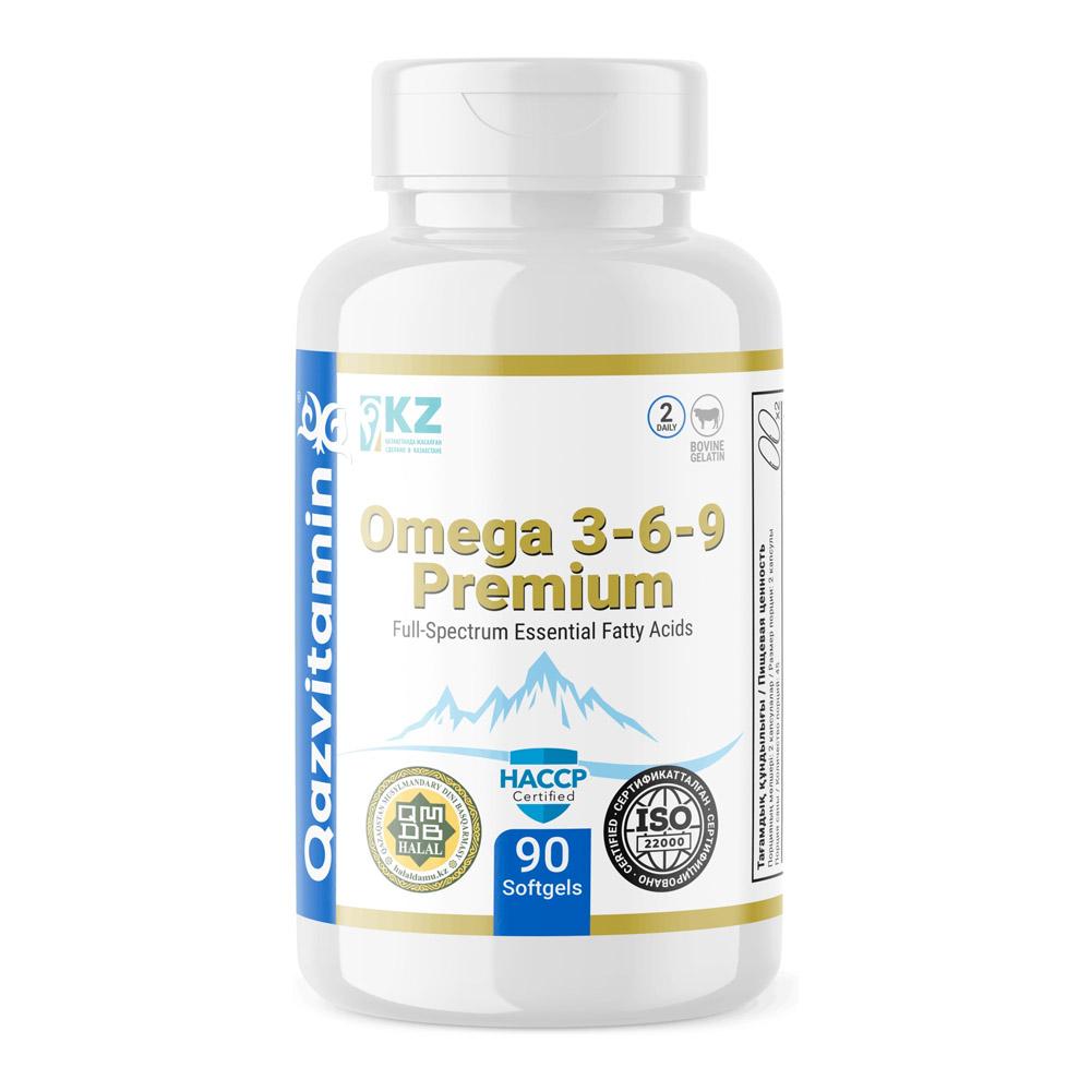 Qazvitamin Omega 3-6-9, 90 капсул